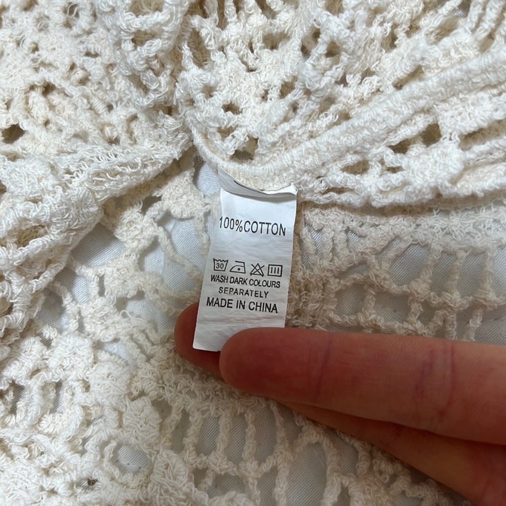 Crochet Lace Boho Coverup - Picture 8 of 9